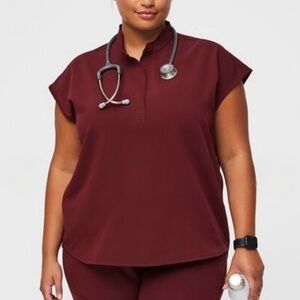 Figs Women's Burgundy Blouse